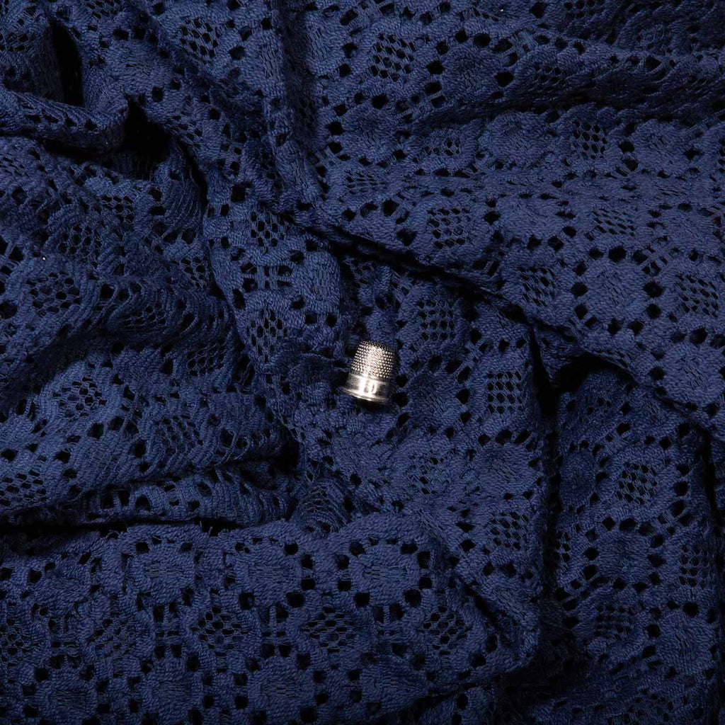 Flour Lace Navy Blue 2