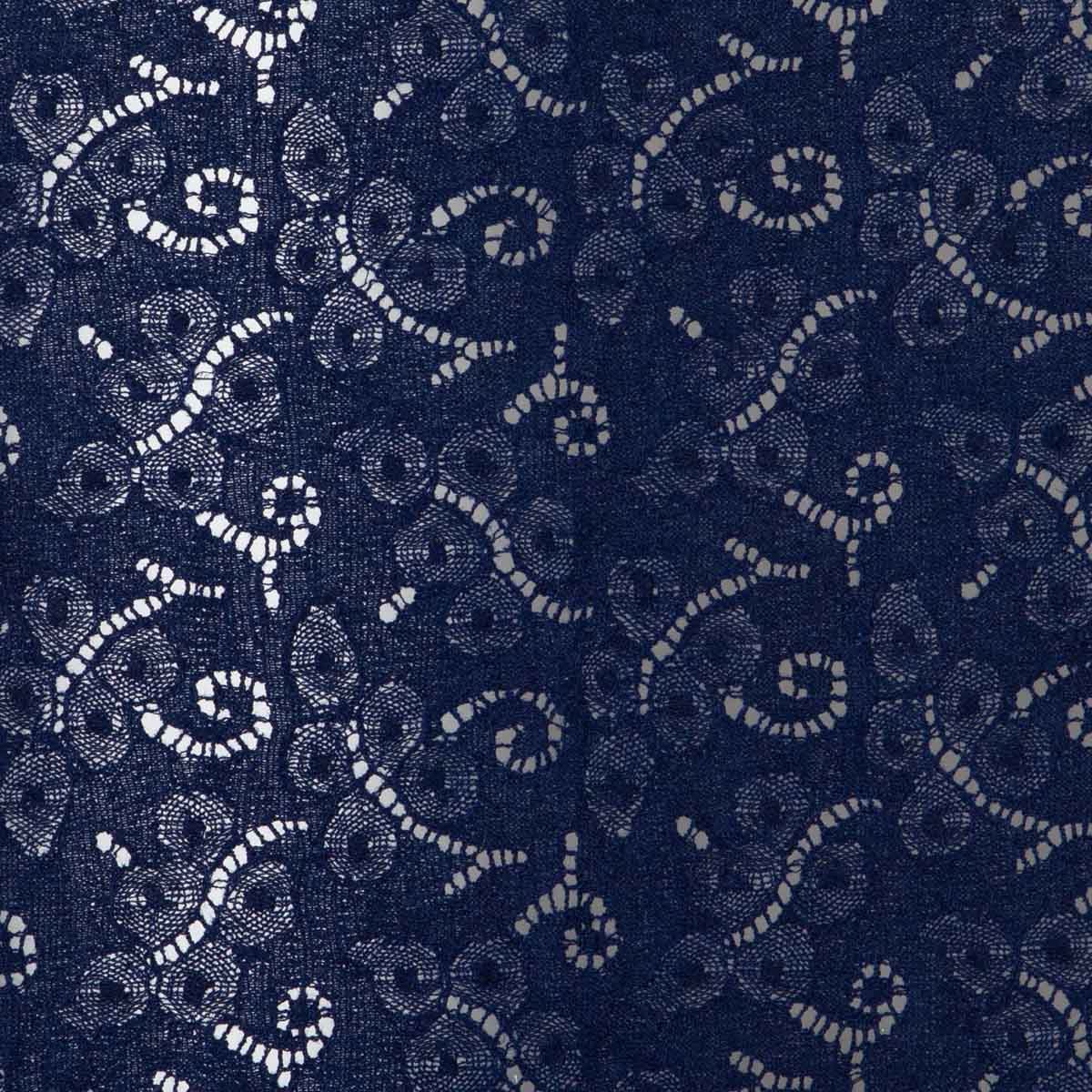Flour Lace Navy Blue 3
