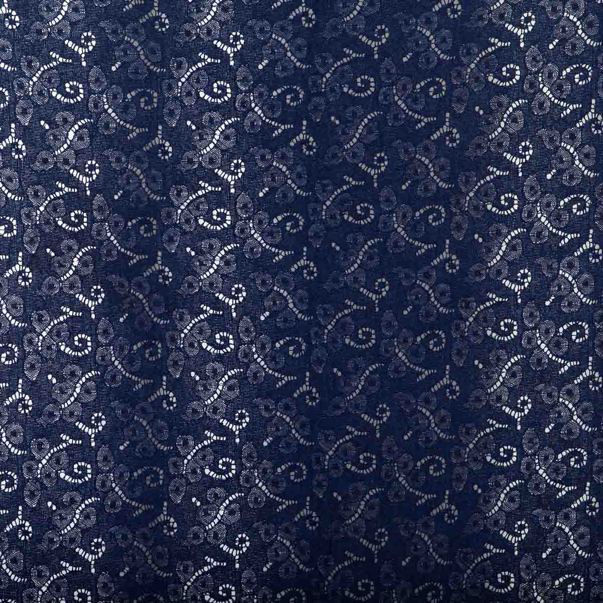 Flour Lace Navy Blue 3